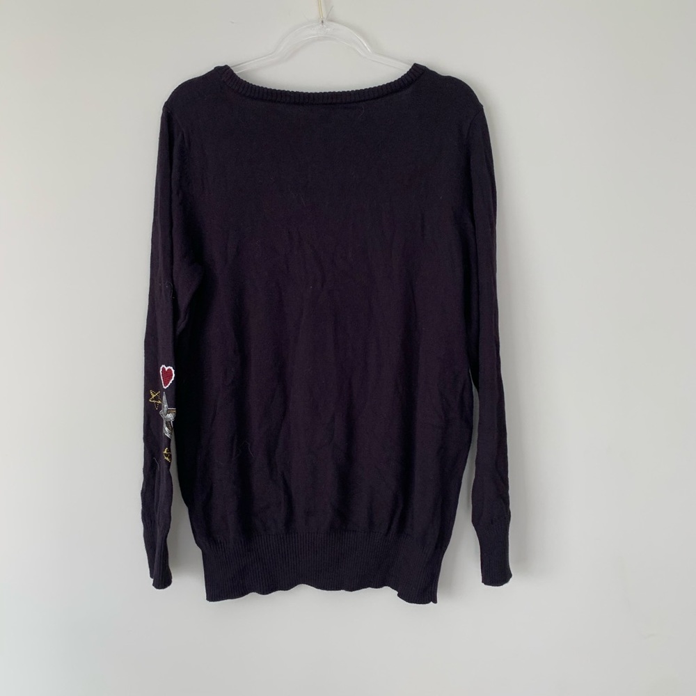 SOLD Torrid Embelllished Patches Pullover Sweater - Picture 7 of 8